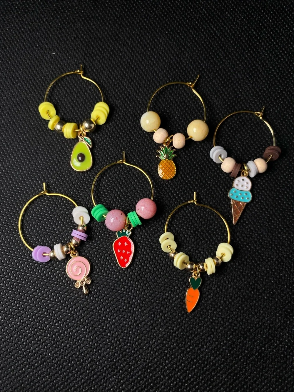 Wine charms -diy (handmade) read description